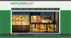 Desktop Screenshot of naplesballet.org