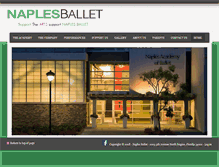 Tablet Screenshot of naplesballet.org